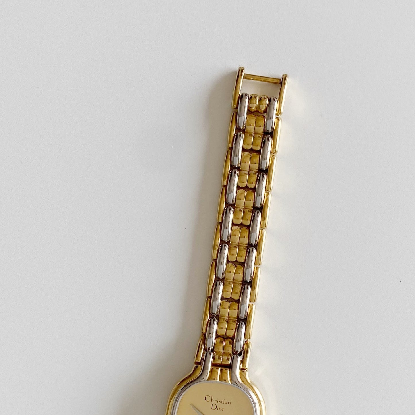 Dior 1990s Oval Two Tone Watch