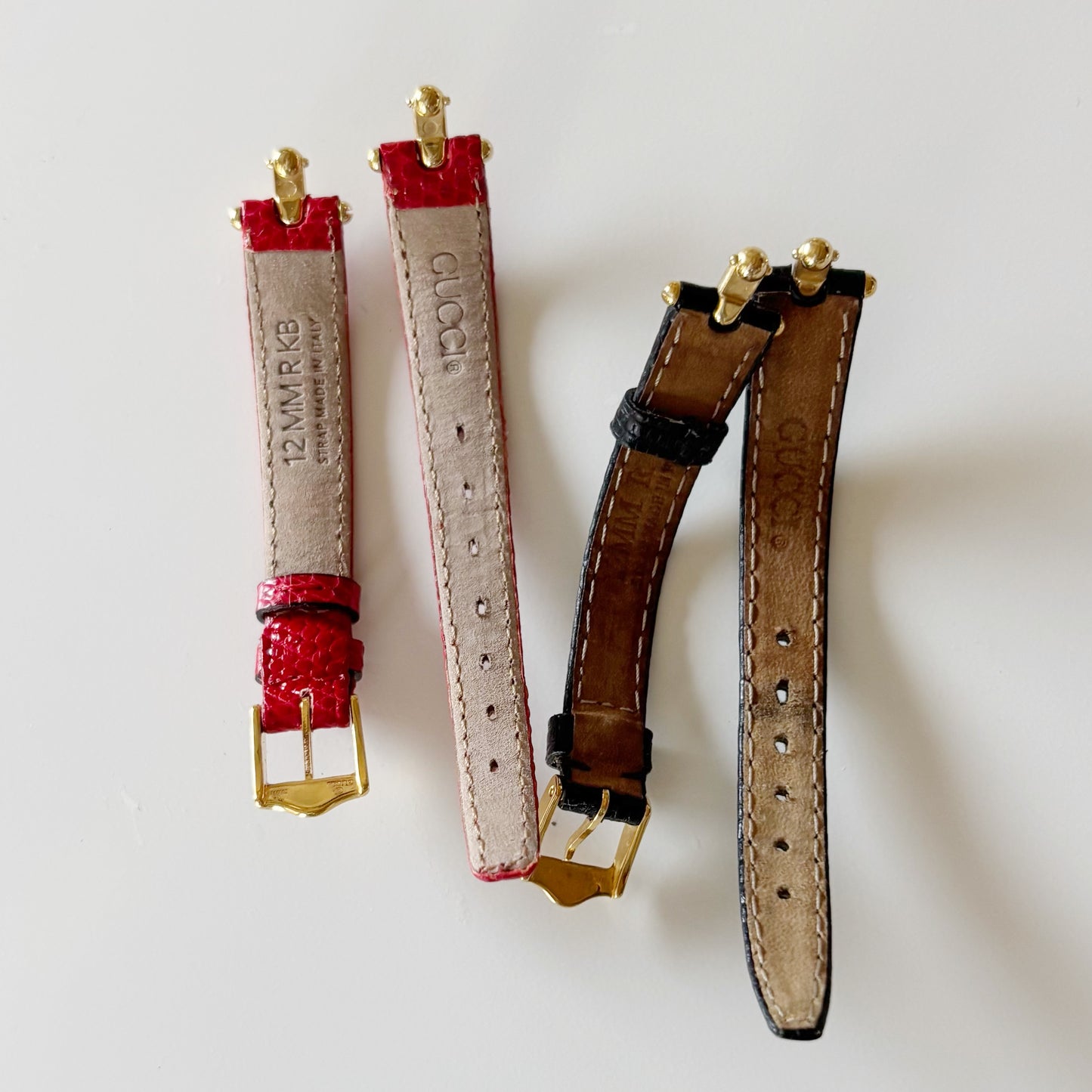 Gucci 1990s Interchangeable Strap Gold Plated Watch