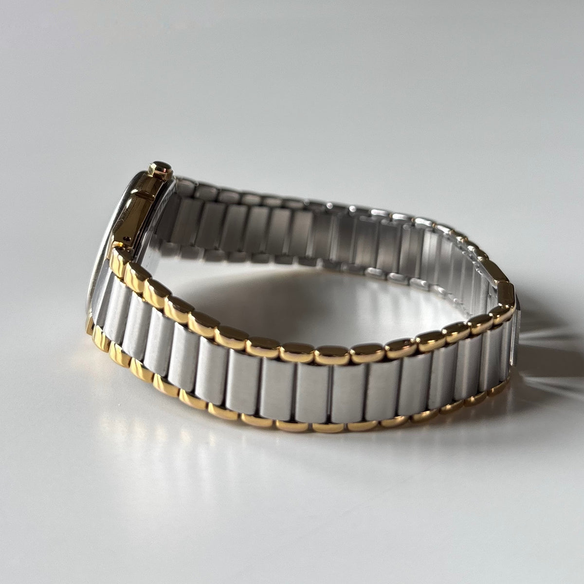 Yves Saint Laurent 1990s Round Dial Two-Tone Gold-Plated Watch