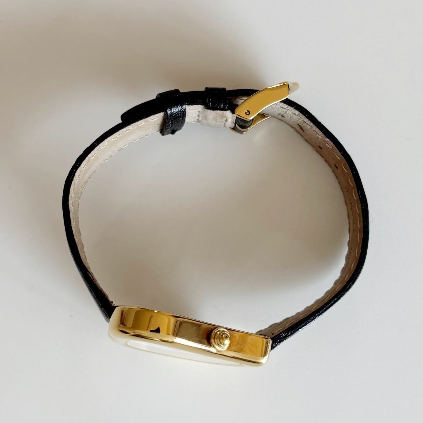 Yves Saint Laurent 1990s Heart Shaped Gold Plated Watch