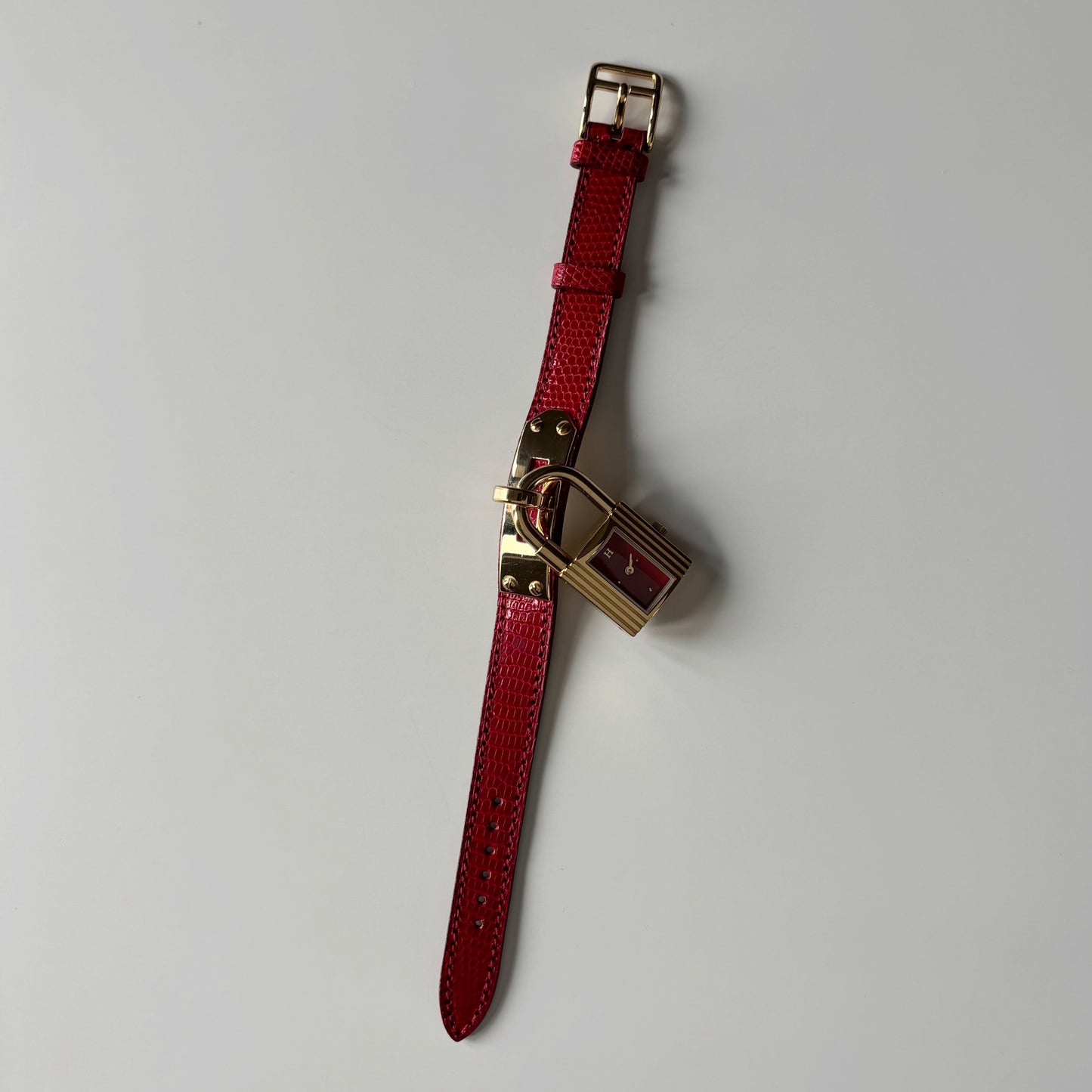 Hermes 1990s Kelly Red Watch