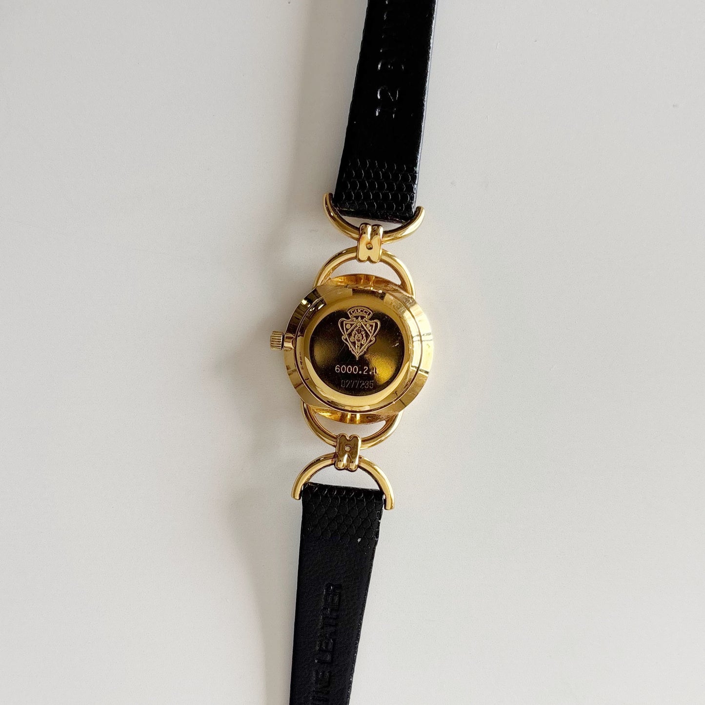 Gucci 1990s Gold Dial Horsebit Gold Plated Watch