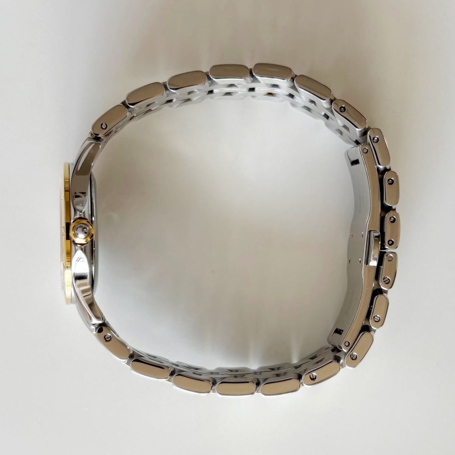 Fendi 1990s Round Dial Two Tone Watch