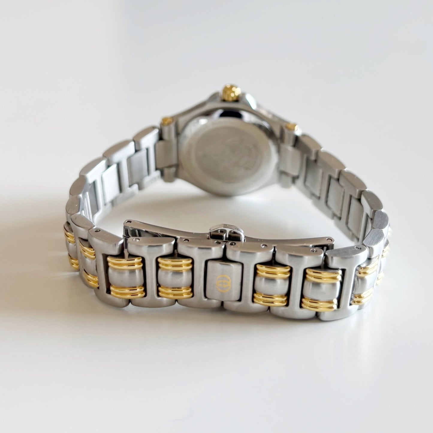 Gucci 1990s Date Gold Plated Two Tone Watch