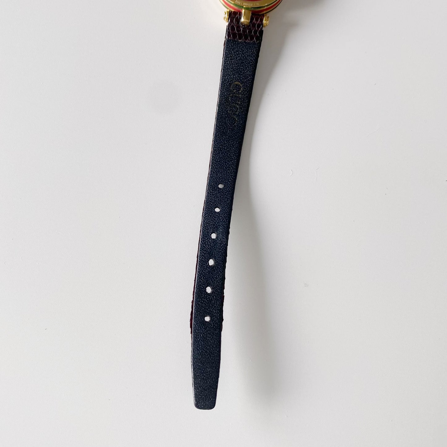 Gucci 1990s Sherry Round Gold Plated Watch