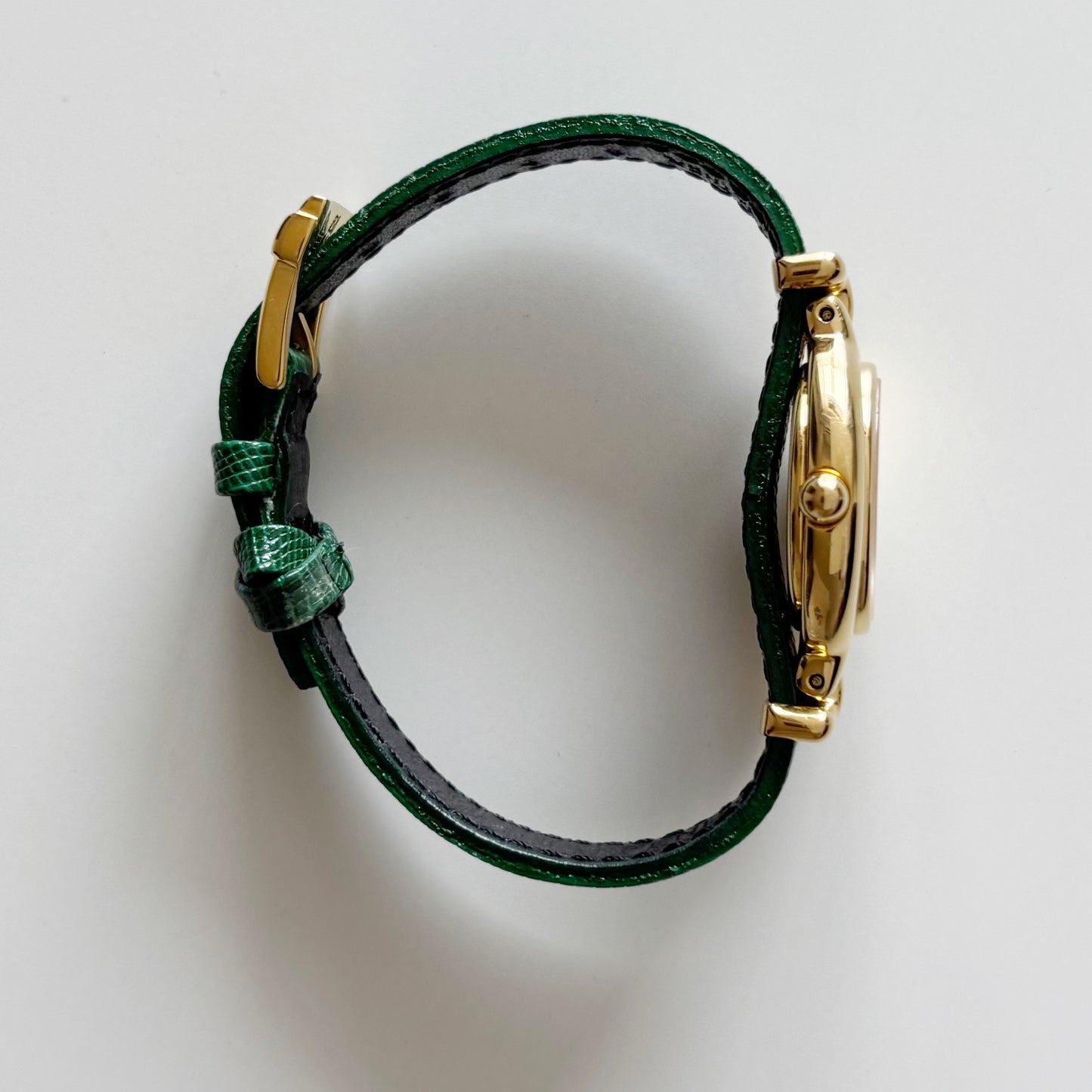 Fendi 1990s Interchangeable Belt Gold Plated Watch with 5 belts, case