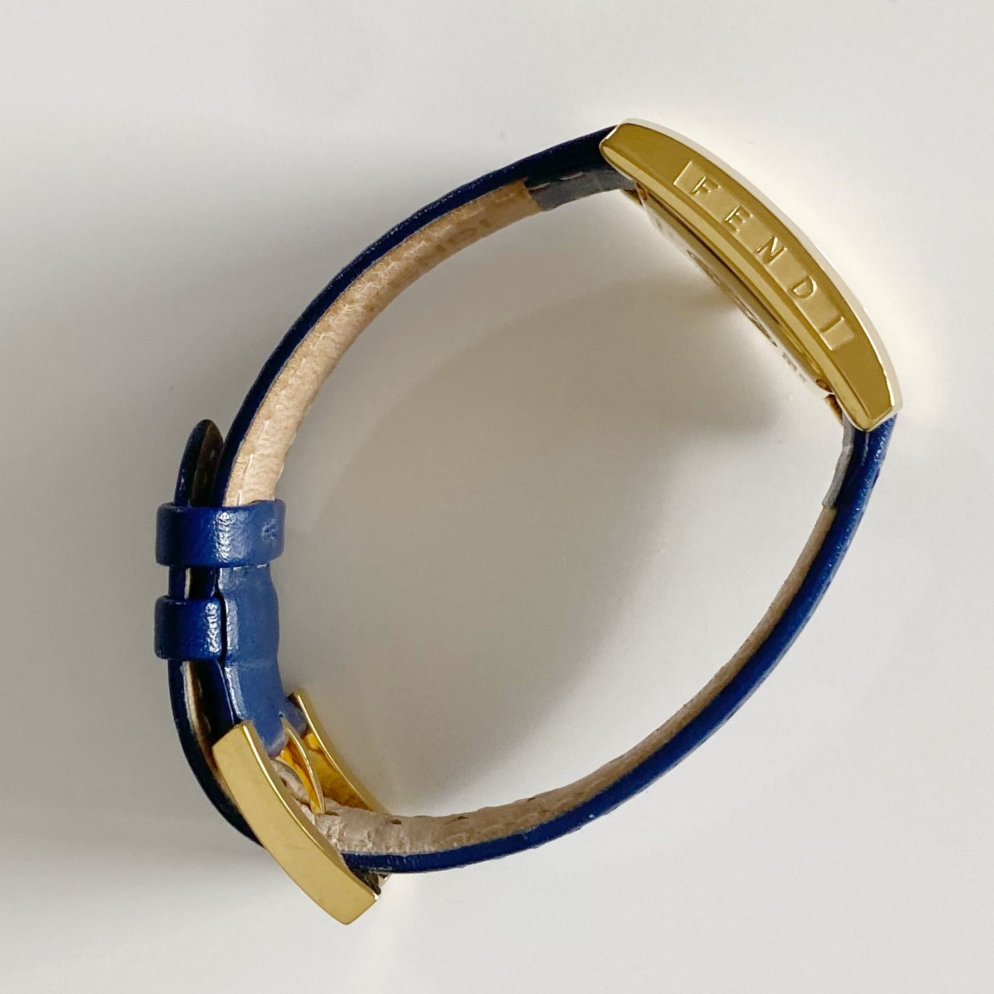 Fendi 1990s Tank Gold Plated Watch