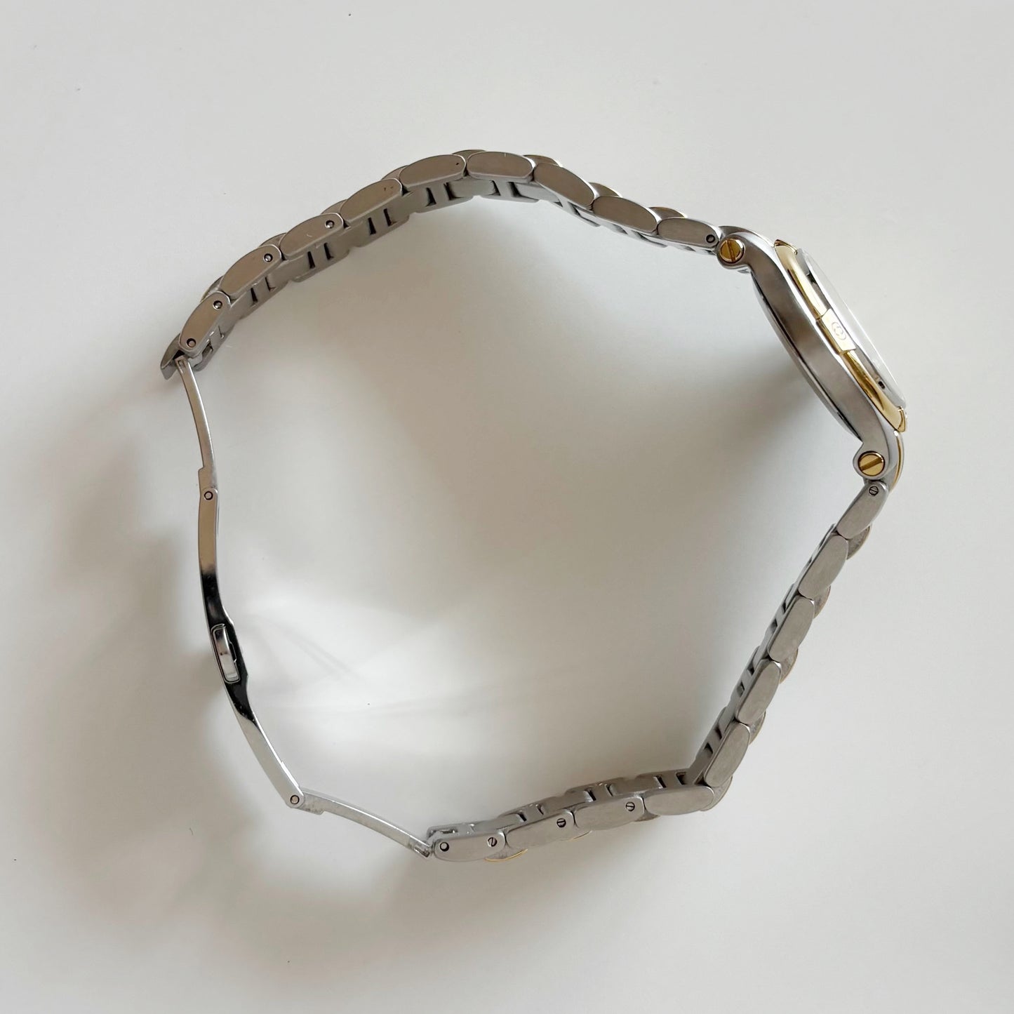 Gucci 1990s Date Gold Plated Two Tone Watch