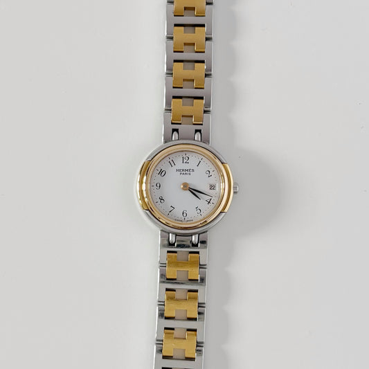 Hermes 1990s Windsor Two Tone Watch