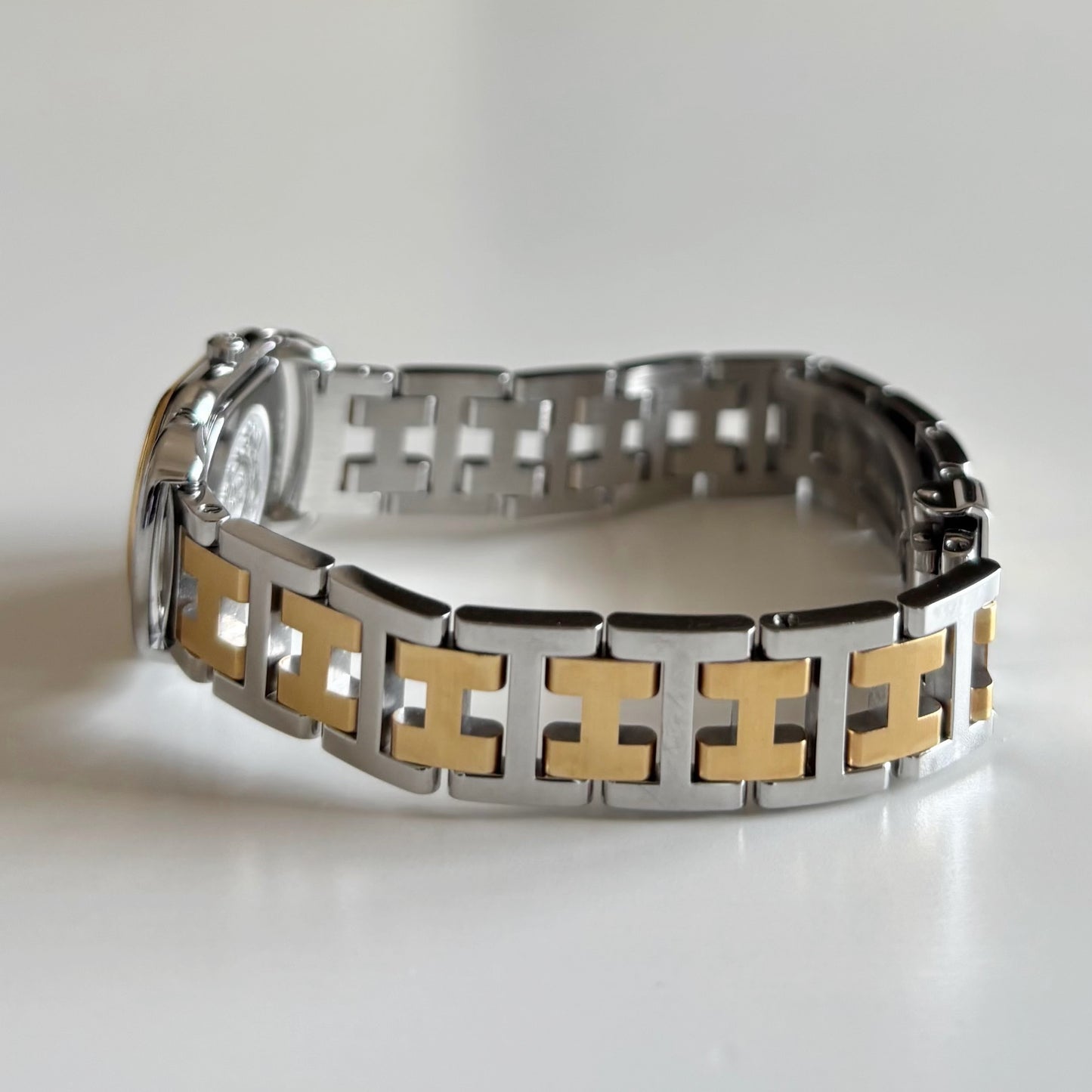 Hermes 1990s Rallye Two Tone Watch