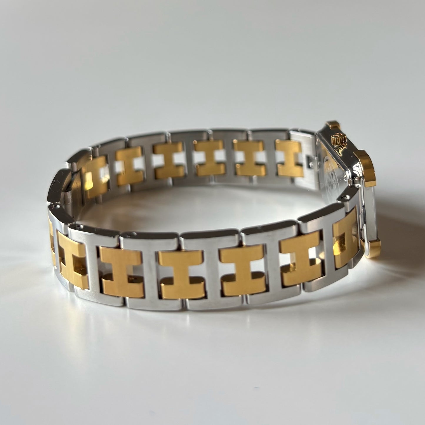 Hermes 1990s Croisier Two Tone Watch