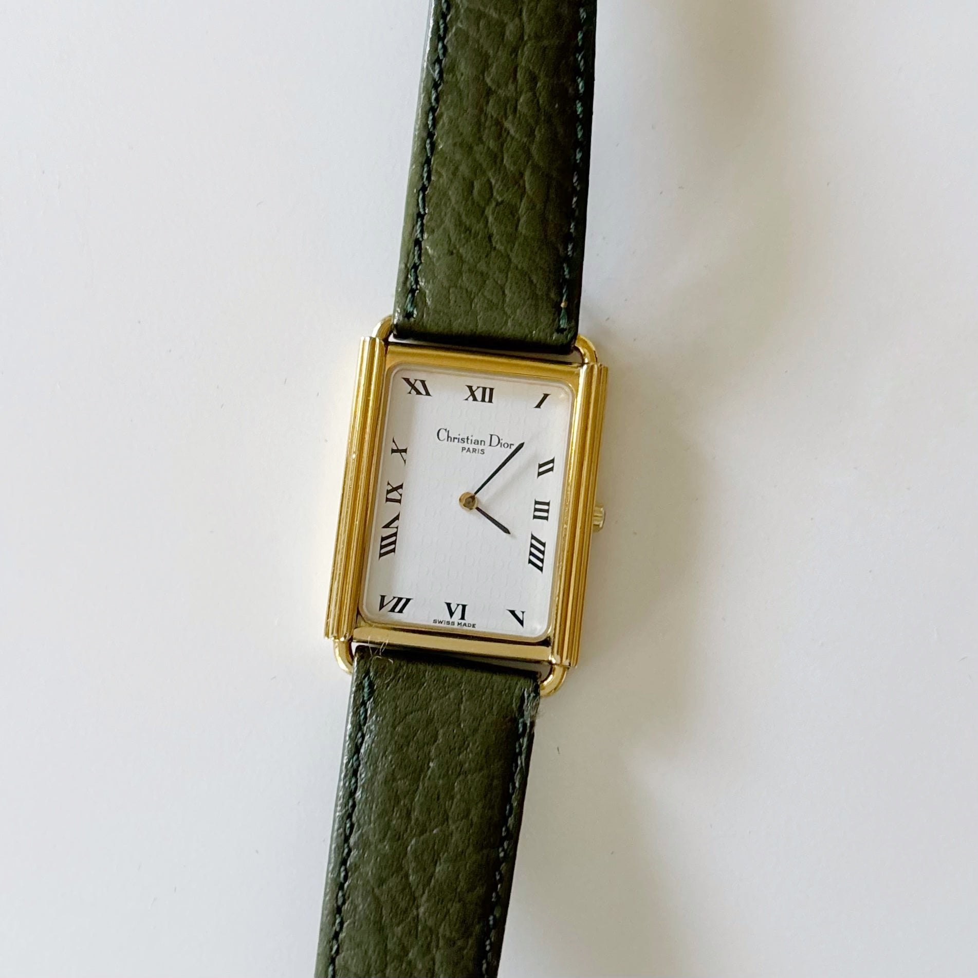 Dior 1990s CD Logo Dial Tank Watch – Lorinaté