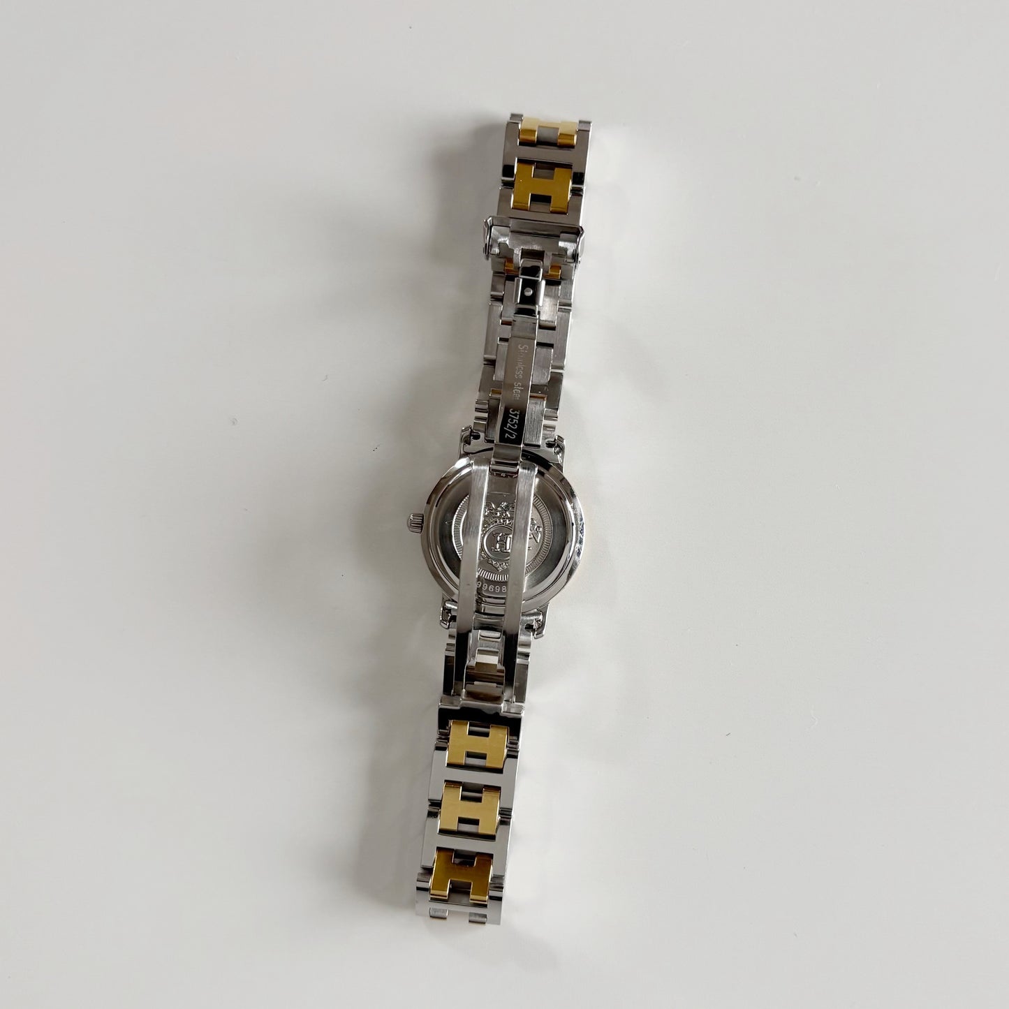 Hermes 1990s Clipper Two Tone Watch