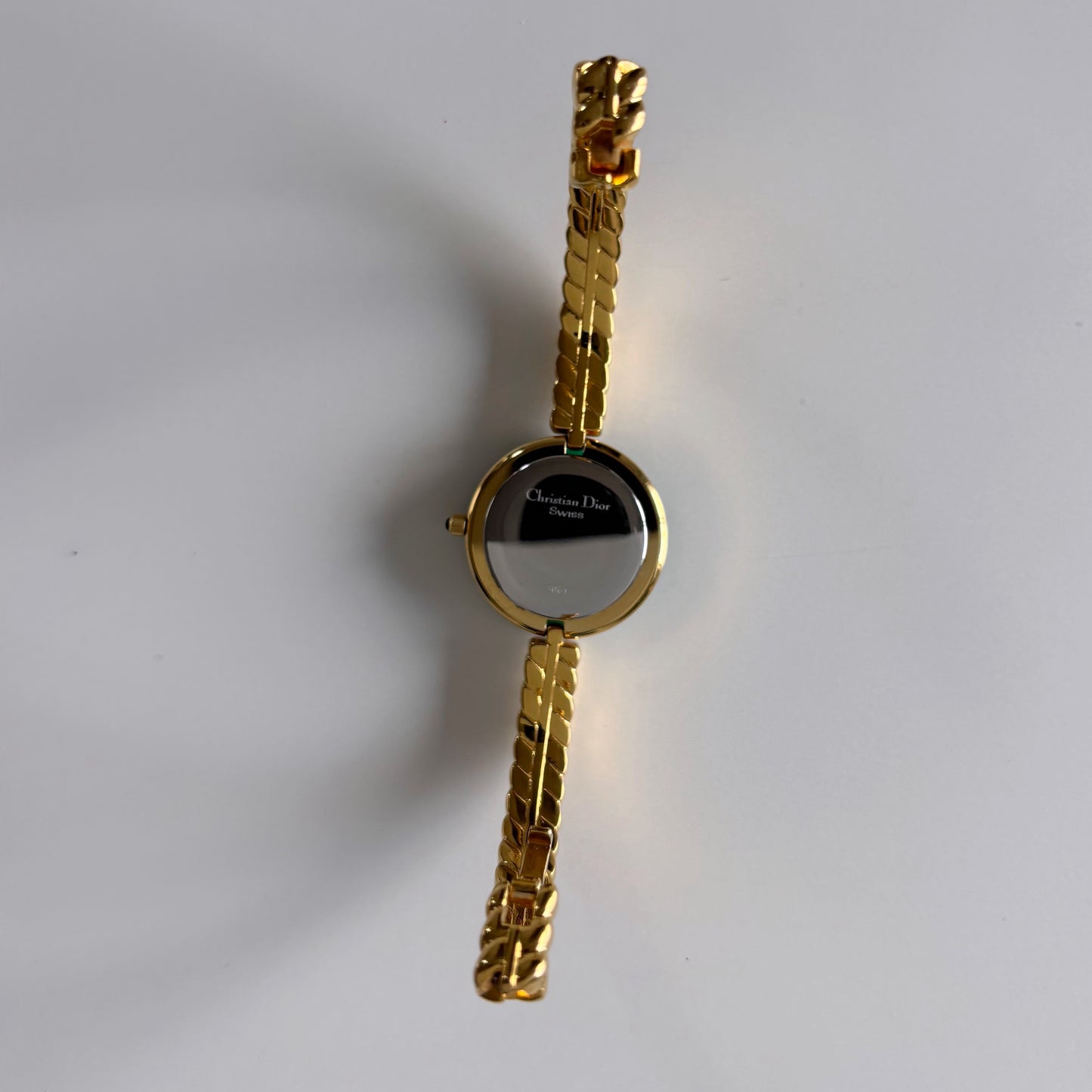 Dior 1990s Interchangeable Bezel Gold Plated Watch with 3 bezels