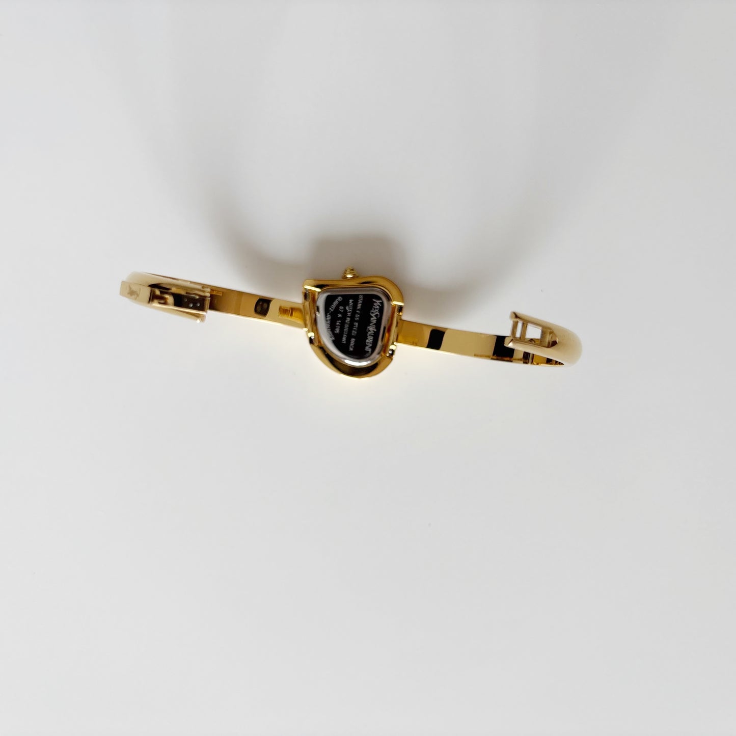 Yves Saint Laurent 1990s Heart Shaped Dial Gold Plated Watch