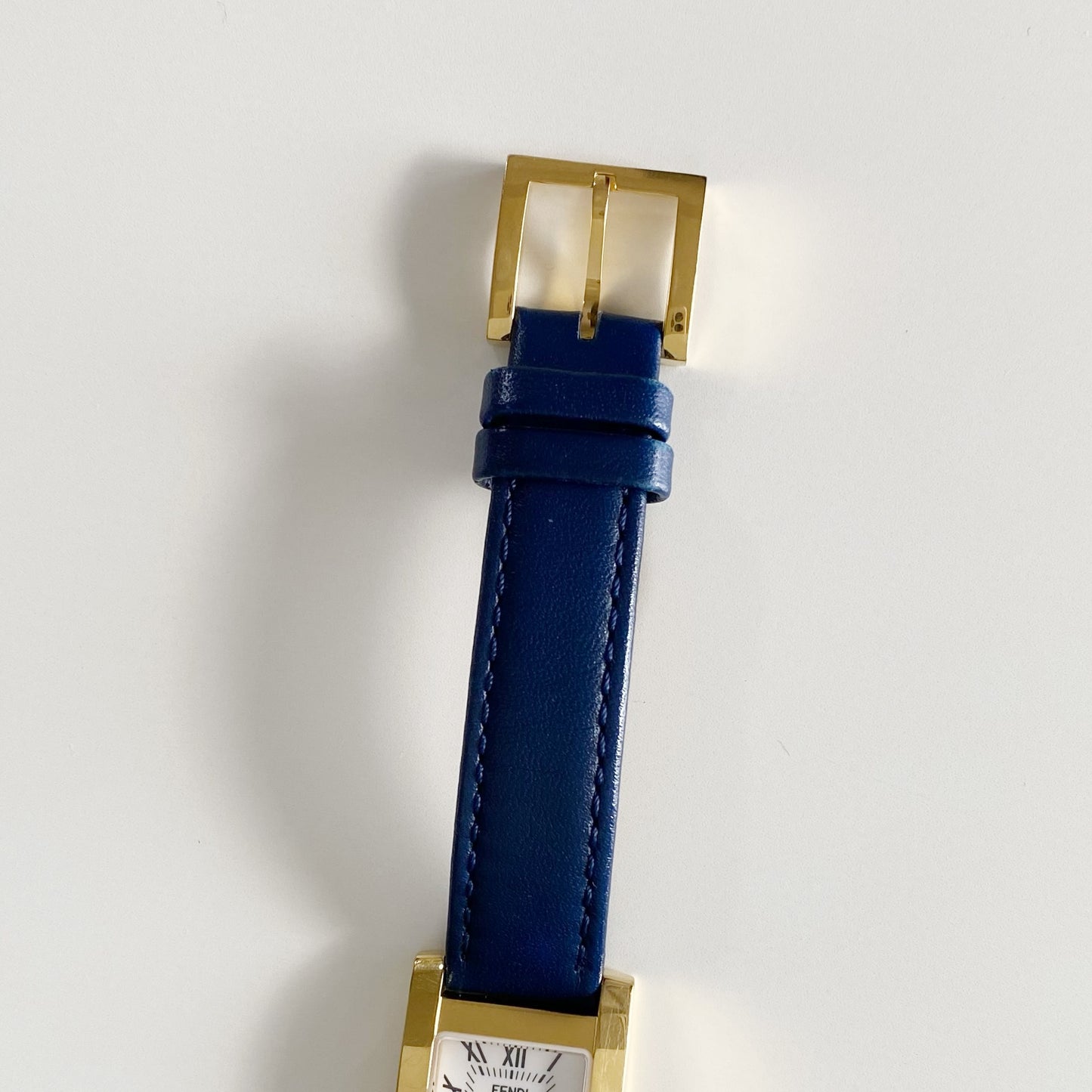Fendi 1990s Tank Gold Plated Watch