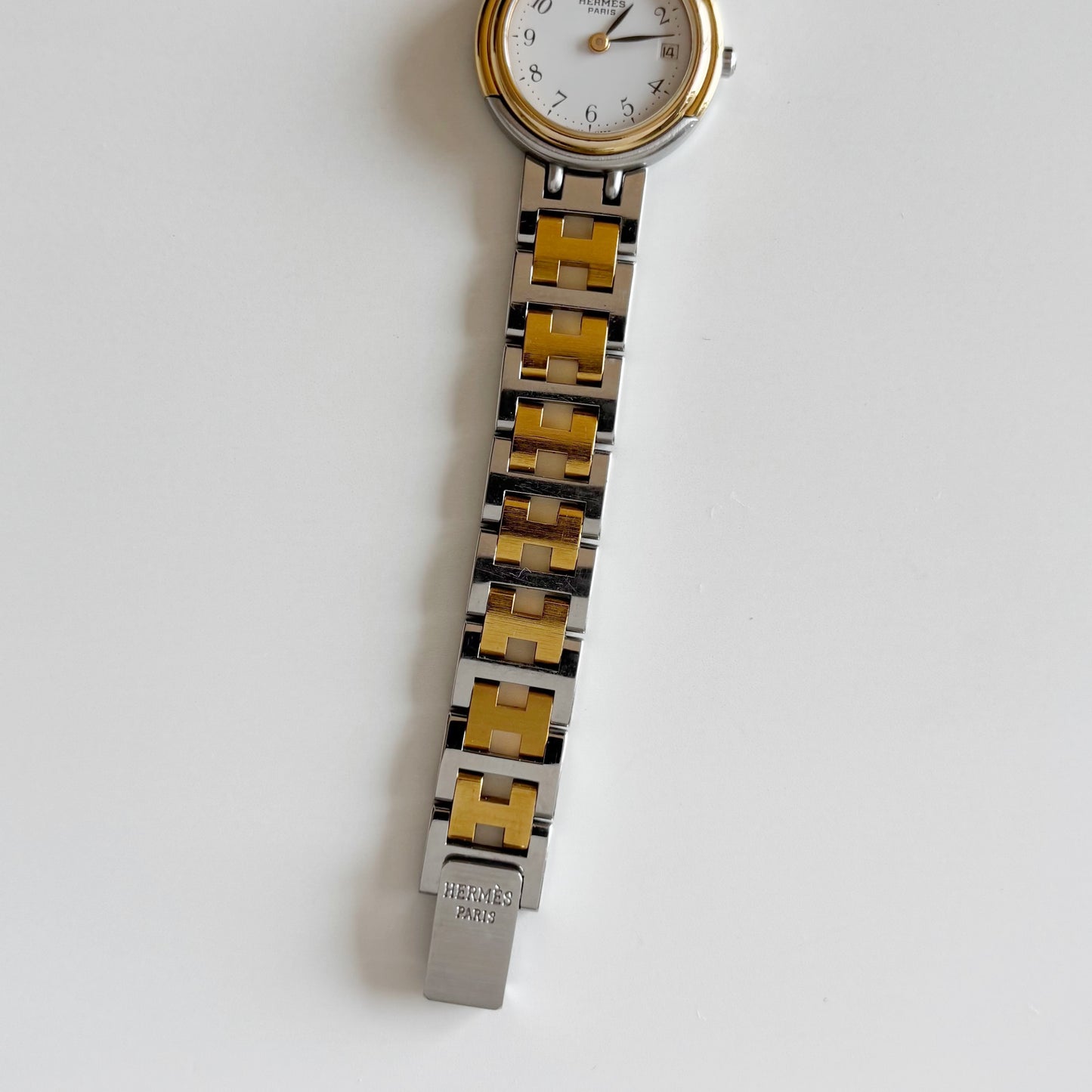Hermes 1990s Windsor Two Tone Watch
