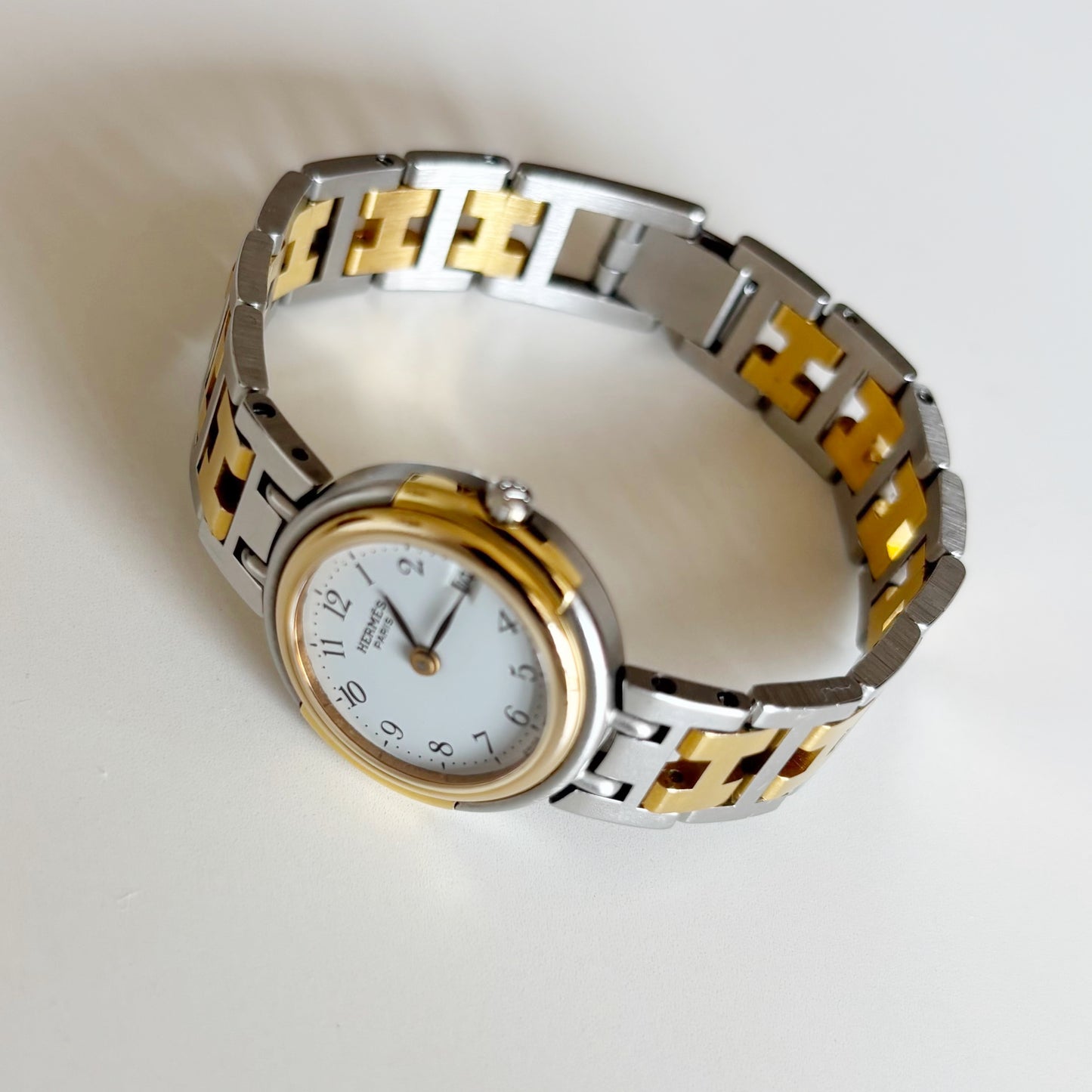 Hermes 1990s Windsor Two Tone Watch