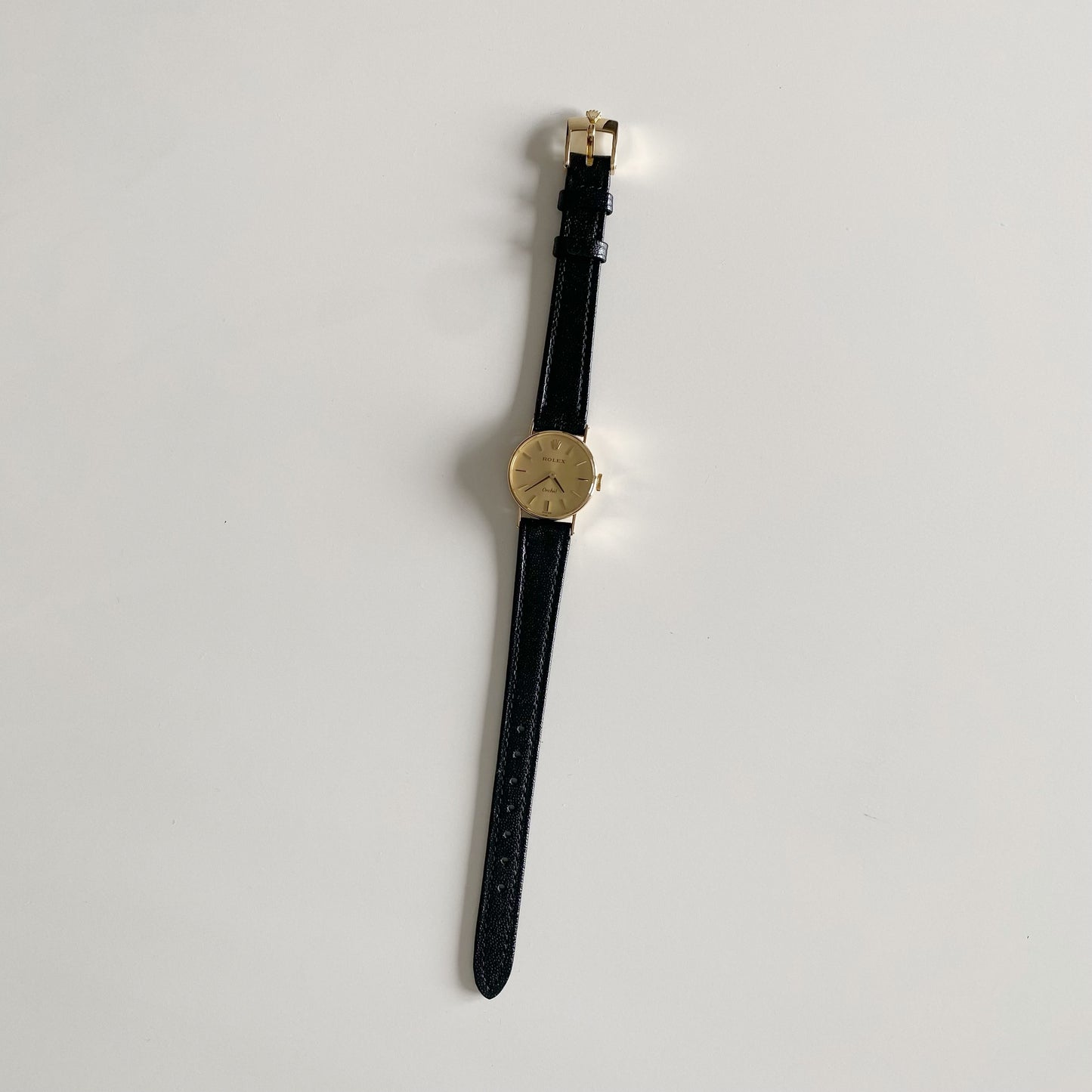 Rolex 1975 Orchid 18K Case Manual Wind Watch