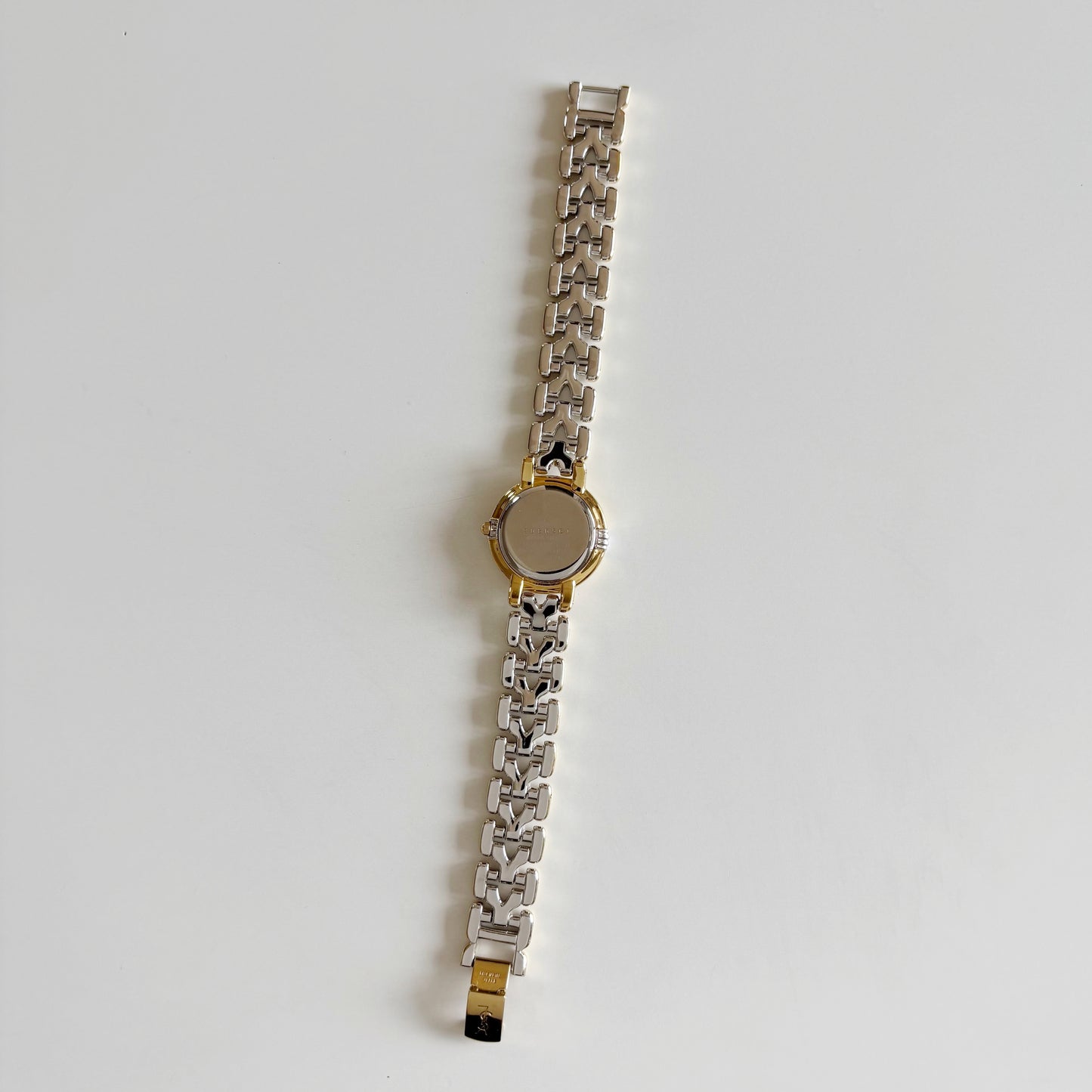 Yves Saint Laurent 1990s Round Dial Two Tone Watch