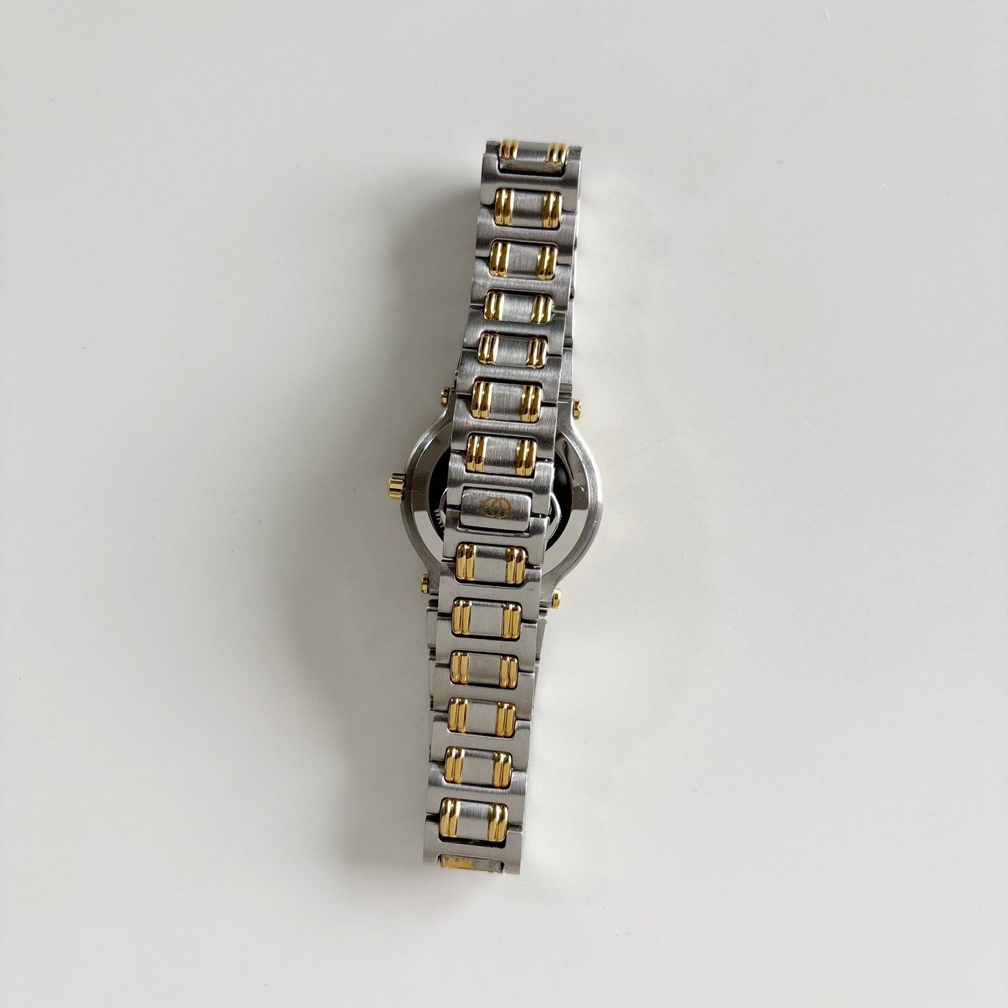 Gucci 1990s Date Round Dial Two Tone Watch