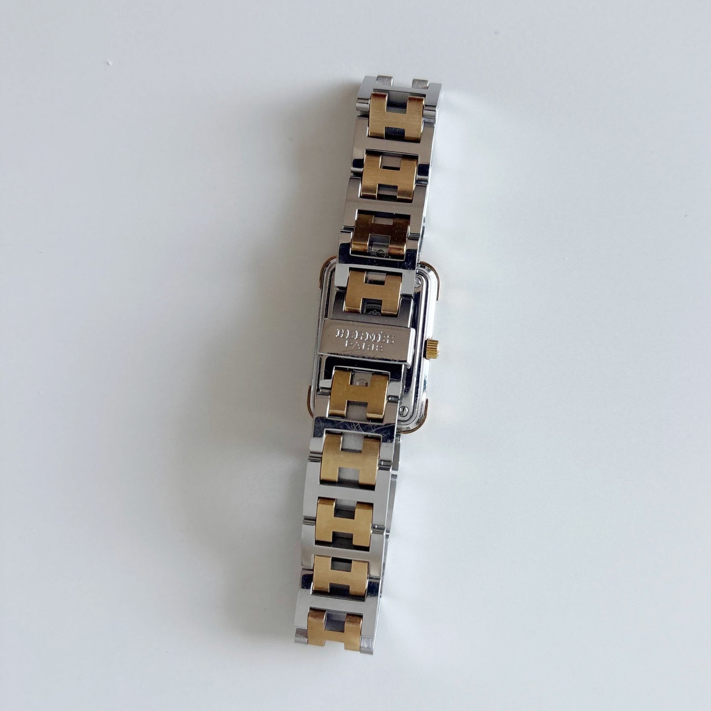 Hermes 1990s Croisier Two Tone Watch