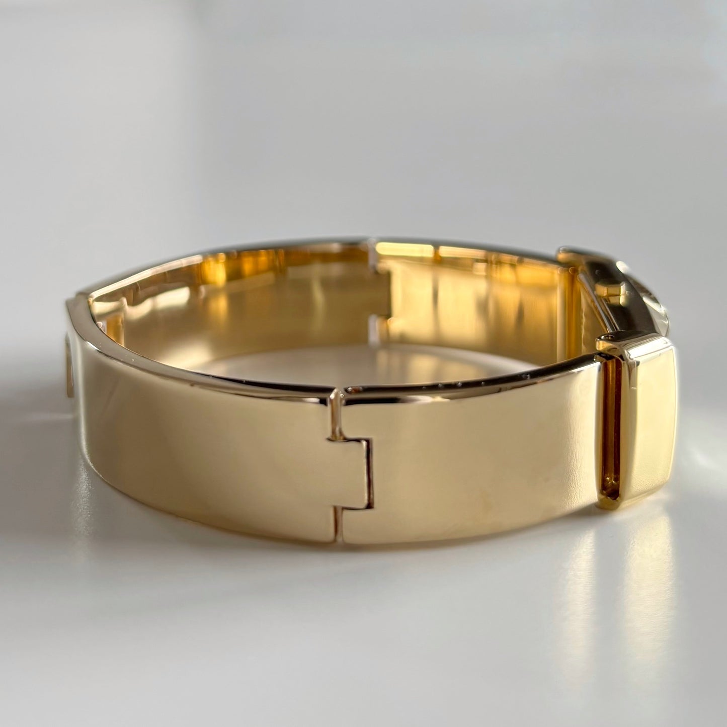 Yves Saint Laurent 1990s Rectangular Dial Gold Plated Watch