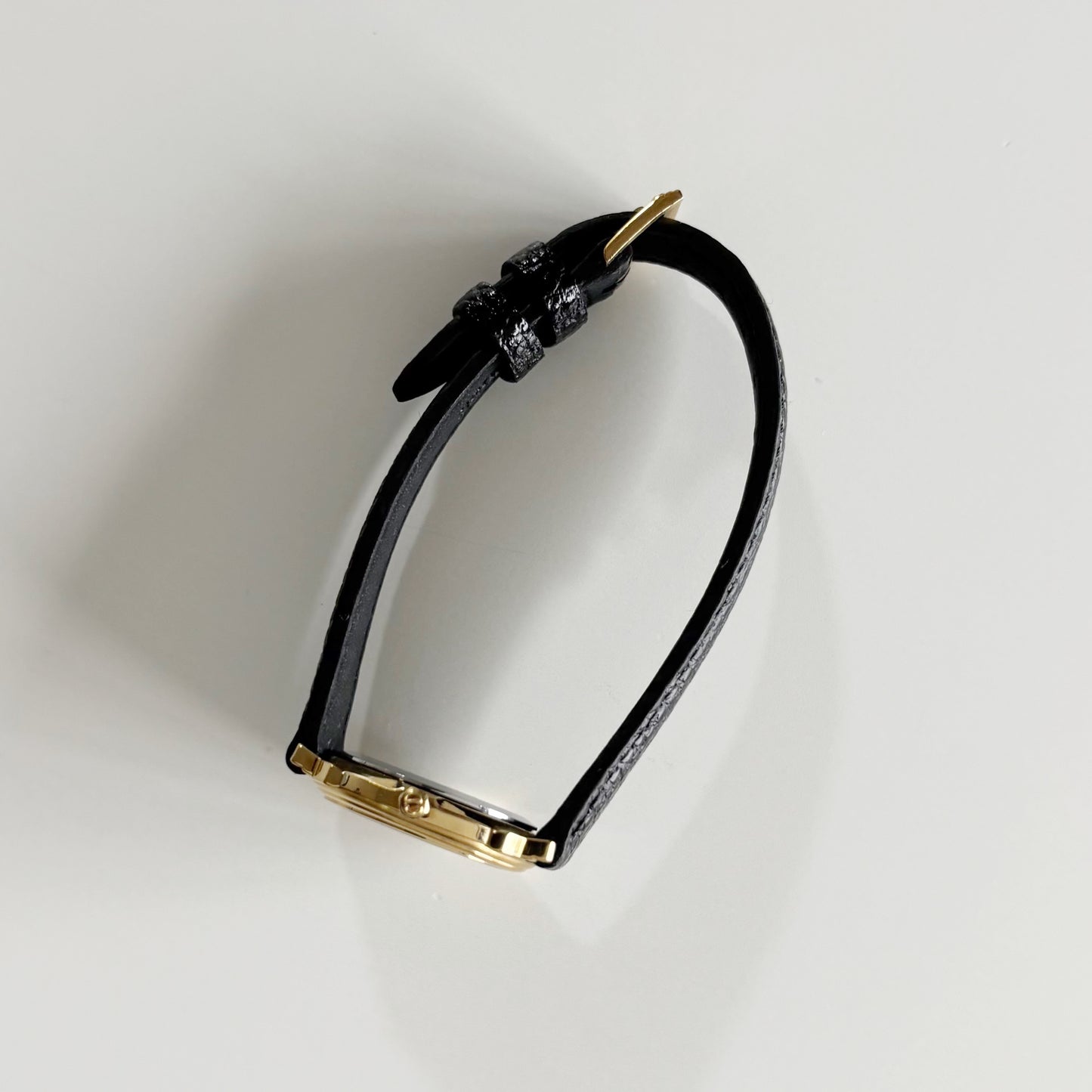 Dior 1990s Date Round Dial Gold Plated Watch