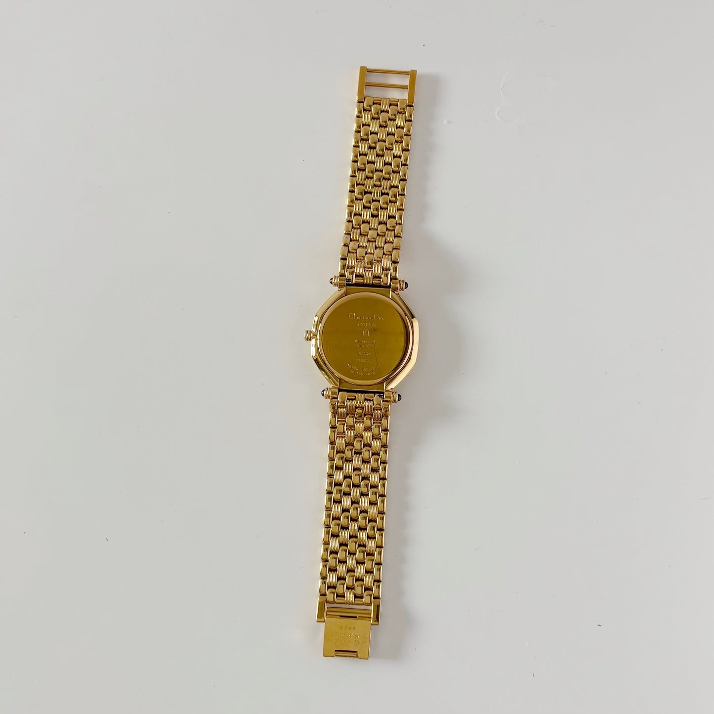 Dior 1990s Octagon Gold Plated Watch (Large)