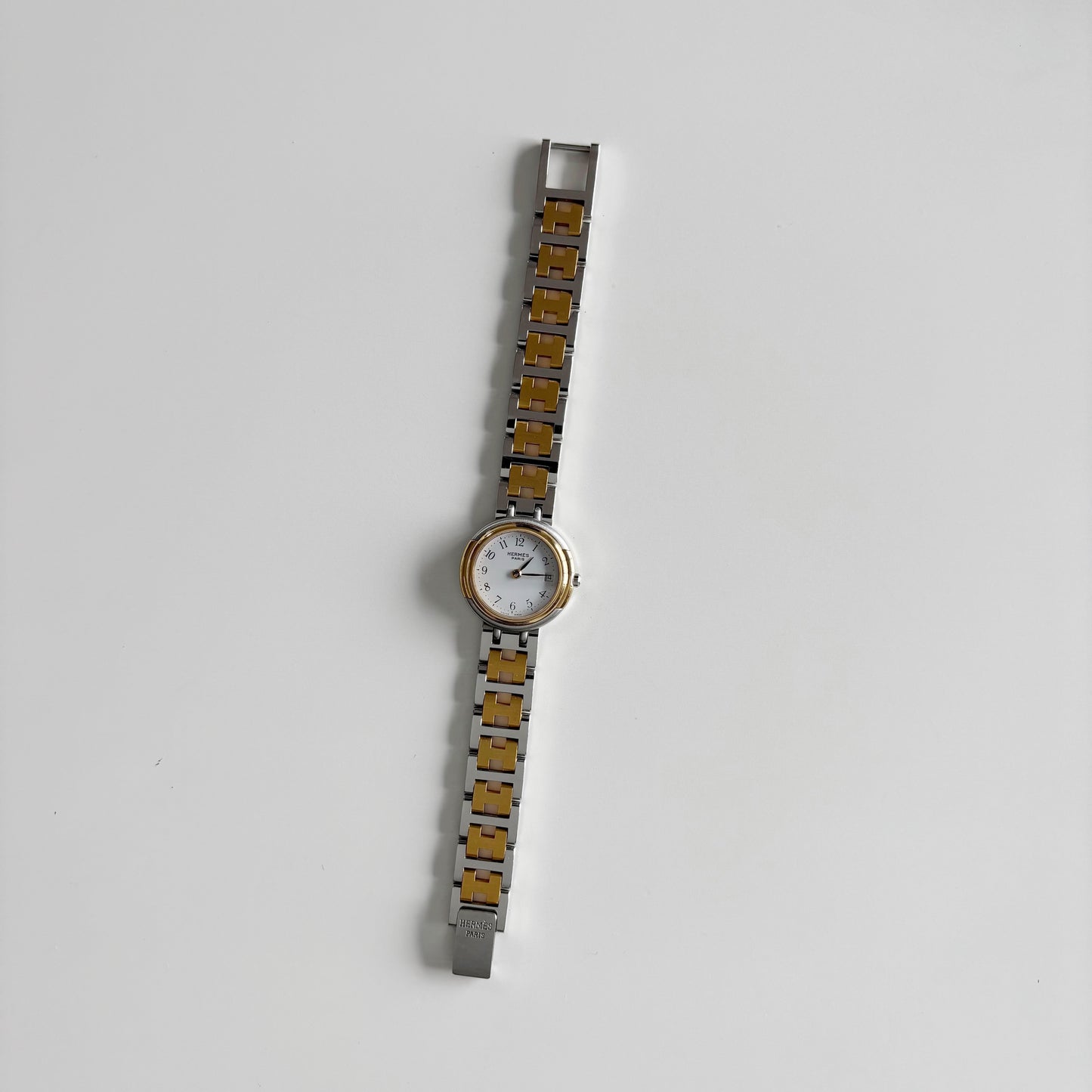 Hermes 1990s Windsor Two Tone Watch