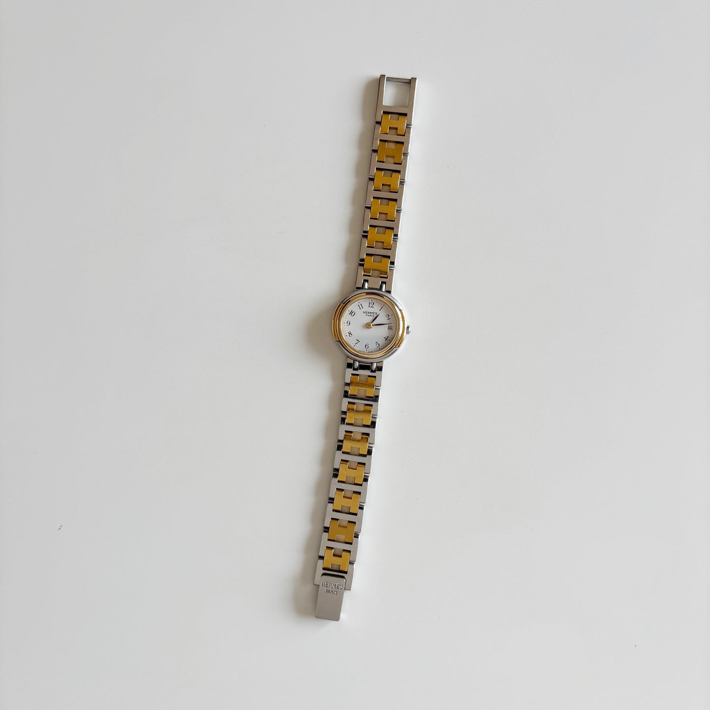 Hermes 1990s Windsor Two Tone Watch