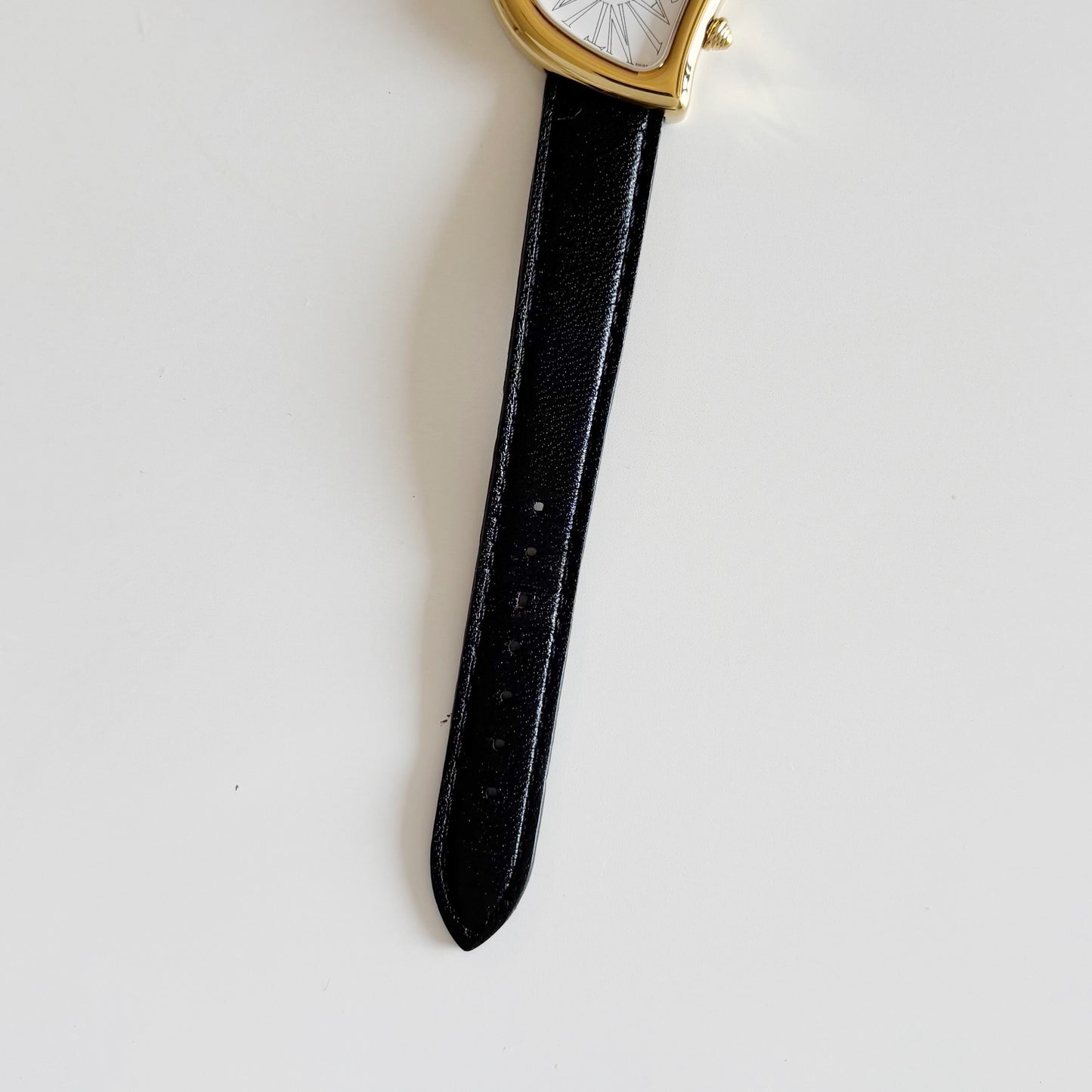 Yves Saint Laurent 1990s Heart Shaped Gold Plated Watch