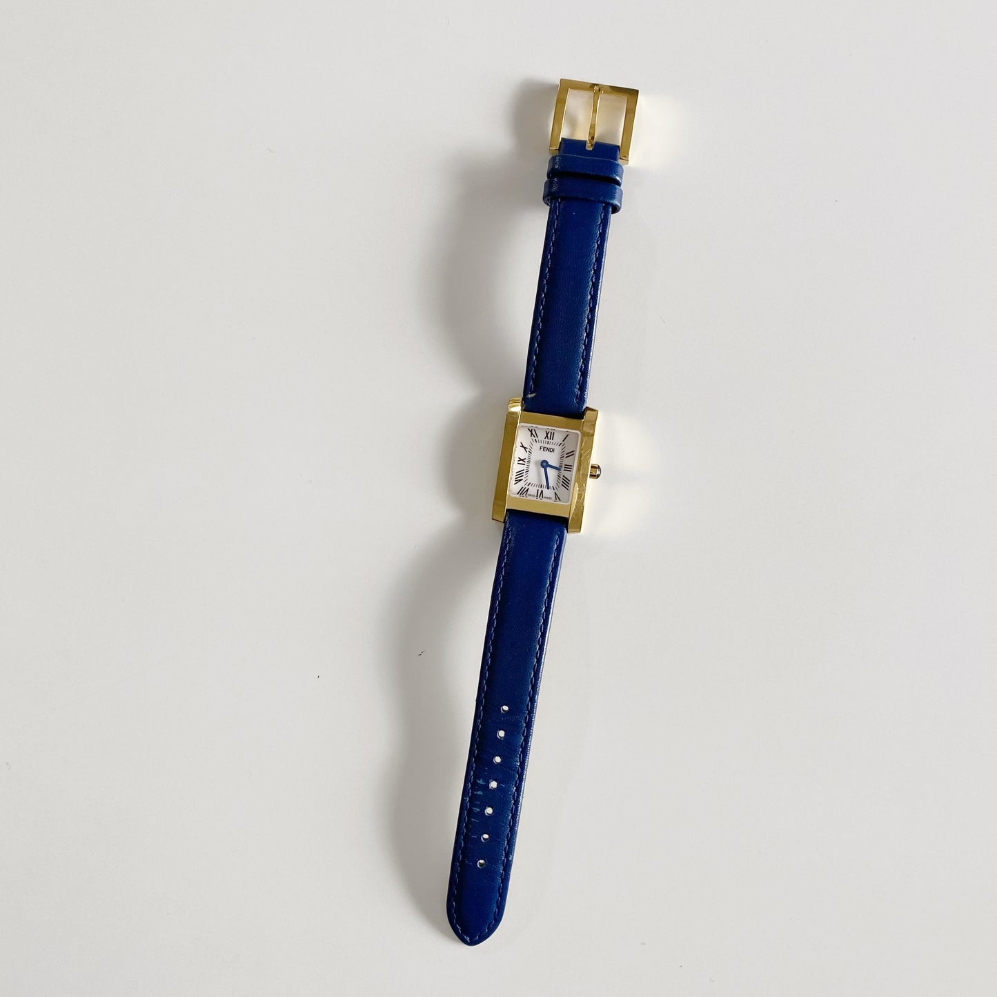 Fendi 1990s Tank Gold Plated Watch