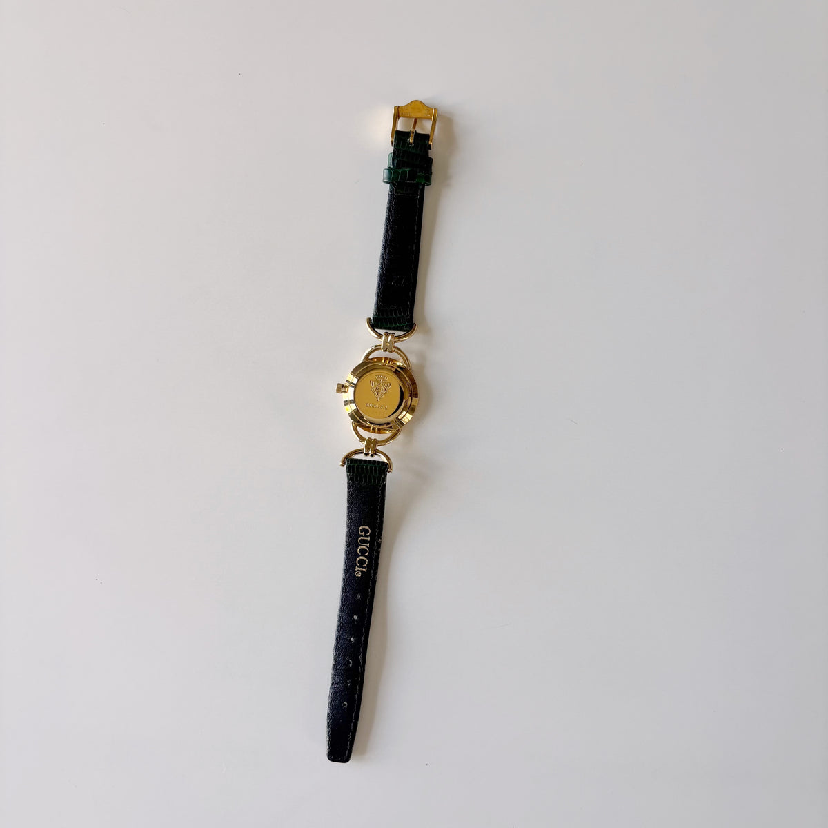 Gucci 1990s Seashell Dial Horsebit Watch