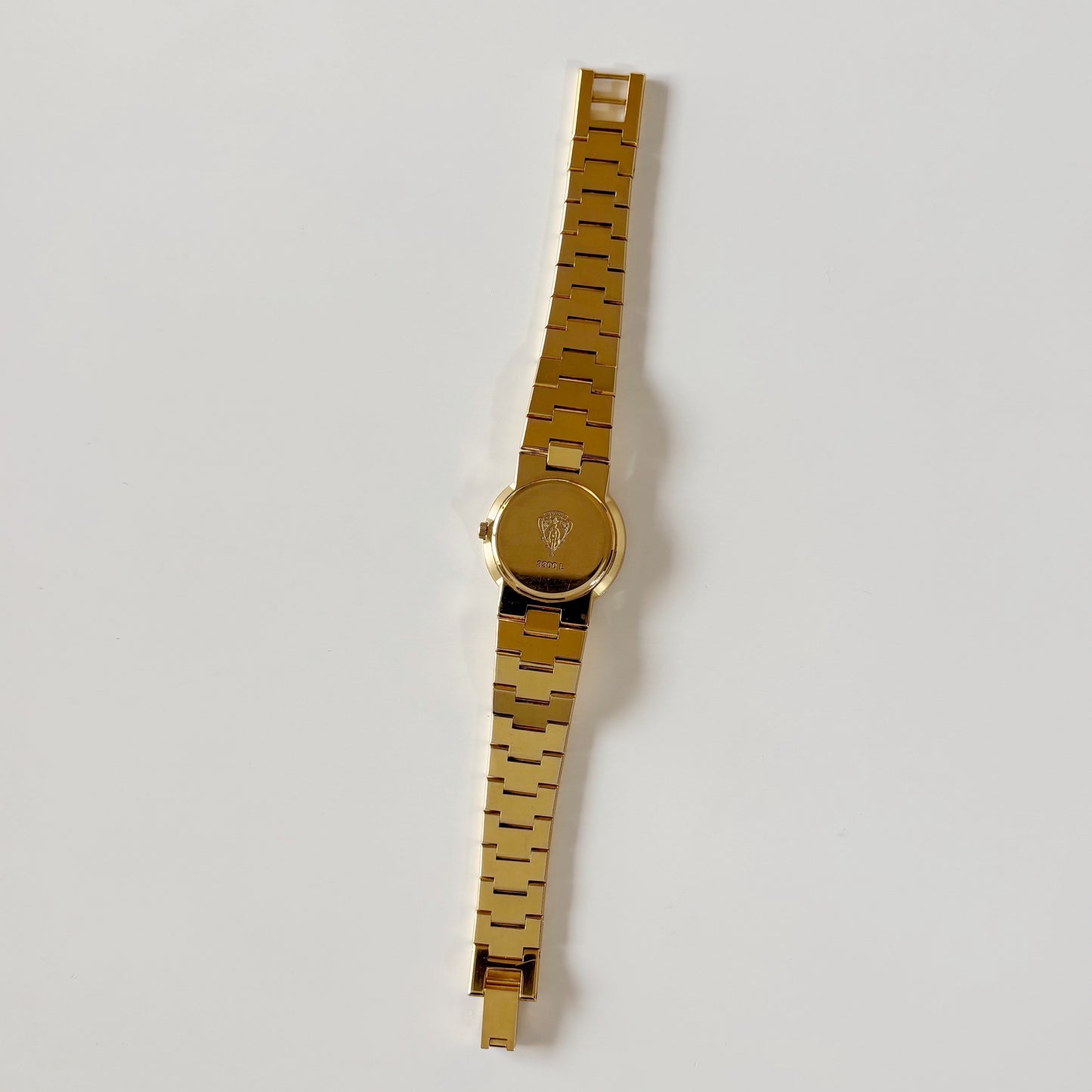 Gucci 1990s Round Dial Gold Plated Watch
