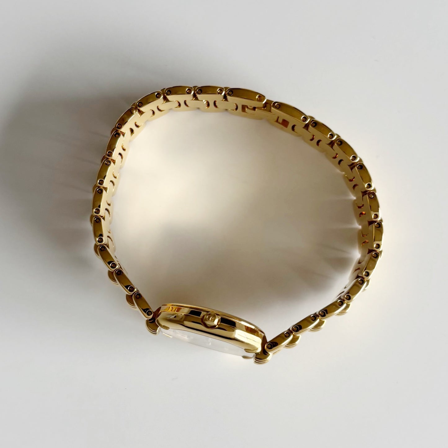 Dior 1990s Octagon Gold Plated Watch
