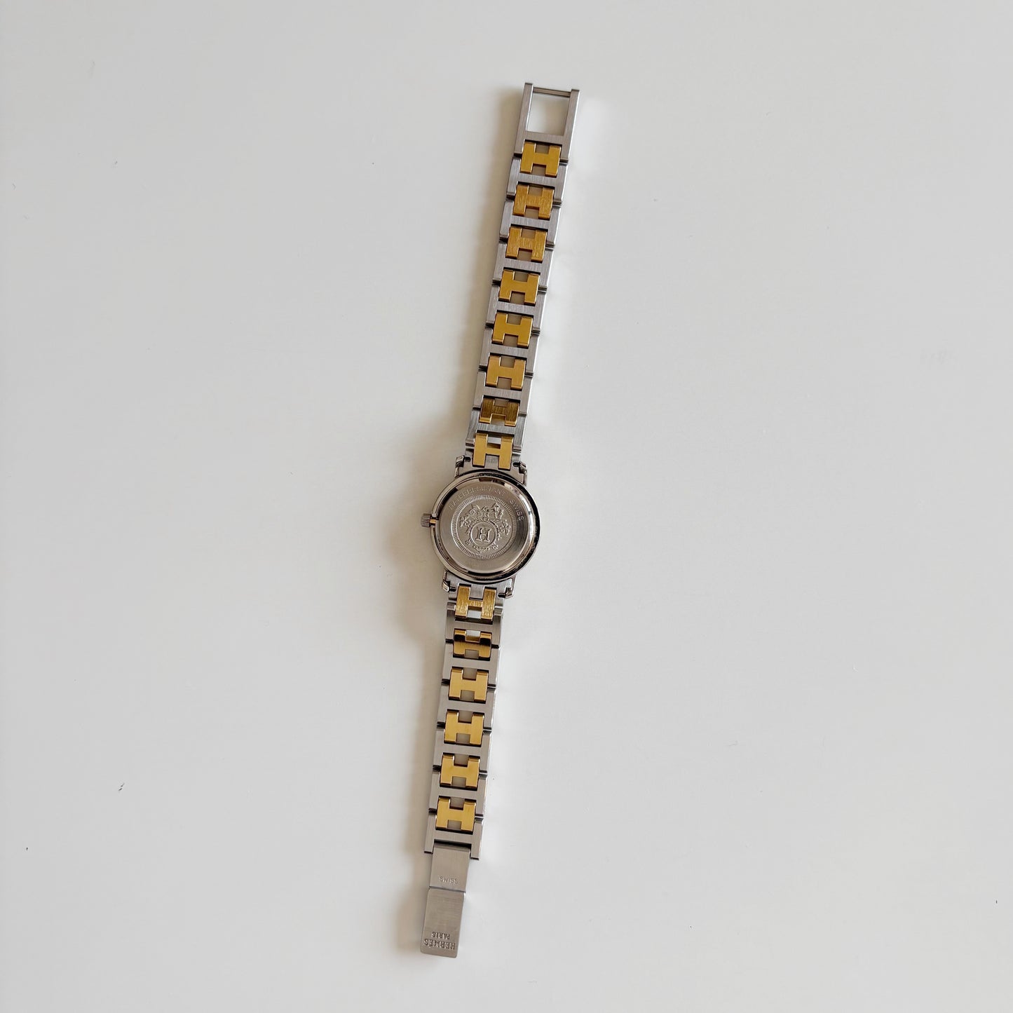 Hermes 1990s Clipper Two Tone Watch