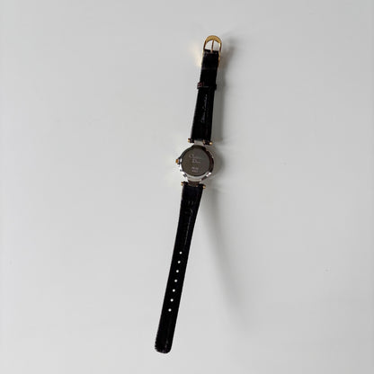 Dior 1990s Round Dial Two Tone Watch