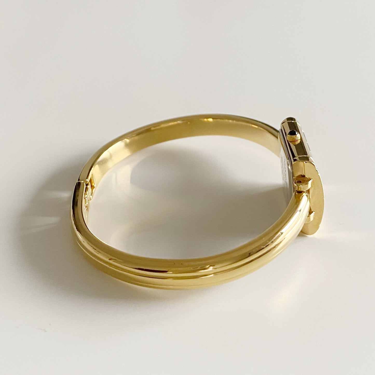 Yves Saint Laurent 1990s Gold Plated Bangle Watch