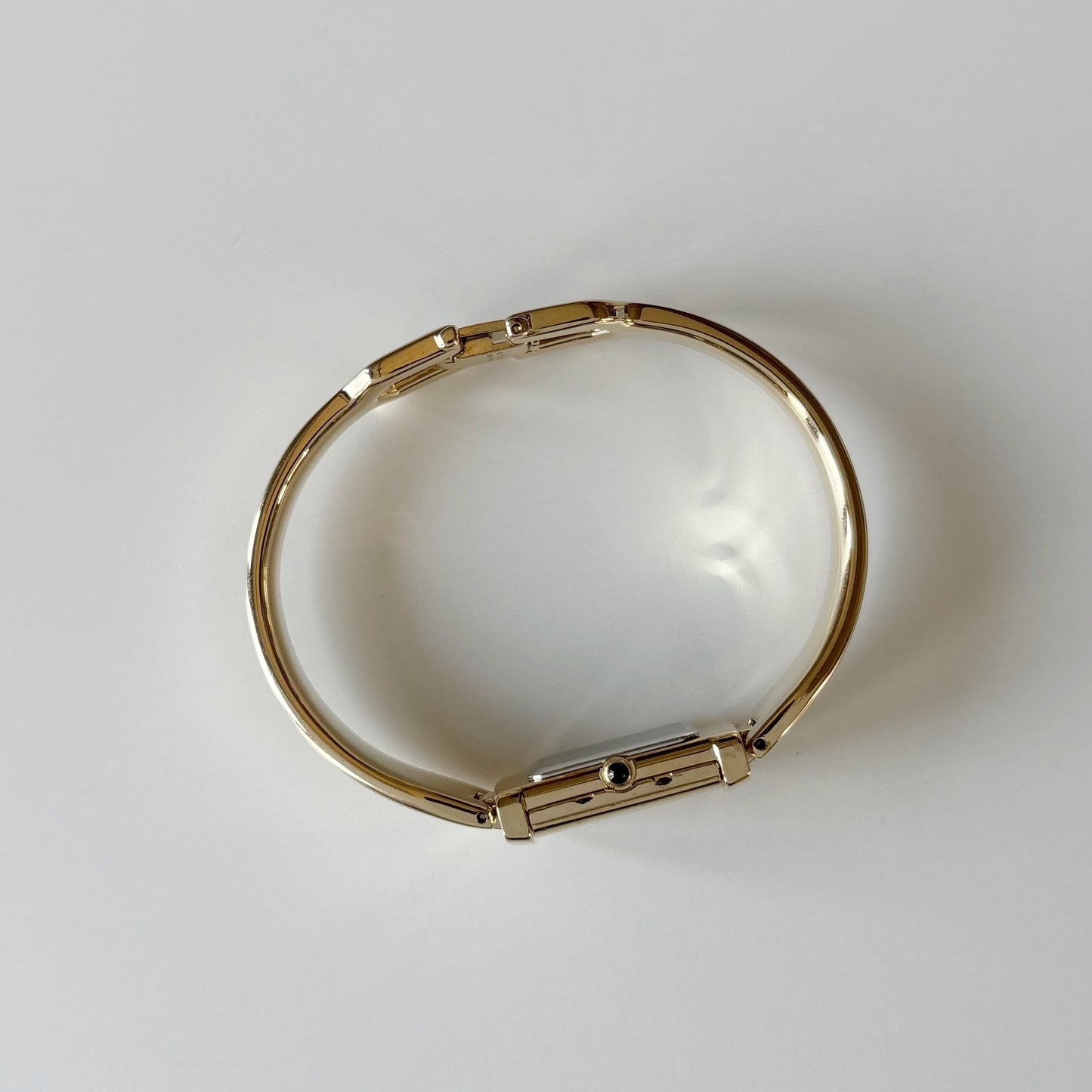 Yves Saint Laurent 1990s Peek a boo Gold Plated Bangle Watch