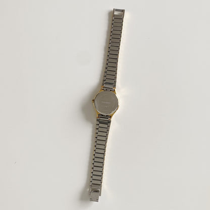 Yves Saint Laurent 1990s Moon Phase Two Tone Watch