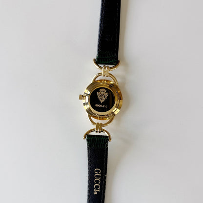 Gucci 1990s Seashell Dial Horsebit Watch
