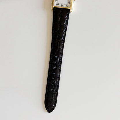 Gucci 1990s 18K Solid Gold Tank Watch