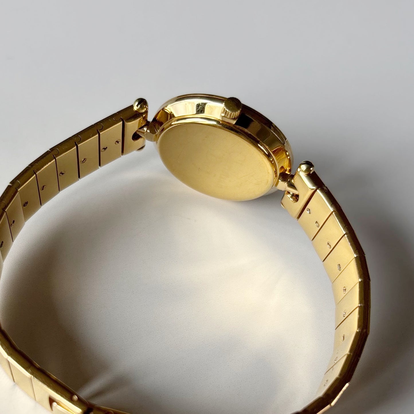 Dior 1990s Round Dial Gold Plated Watch