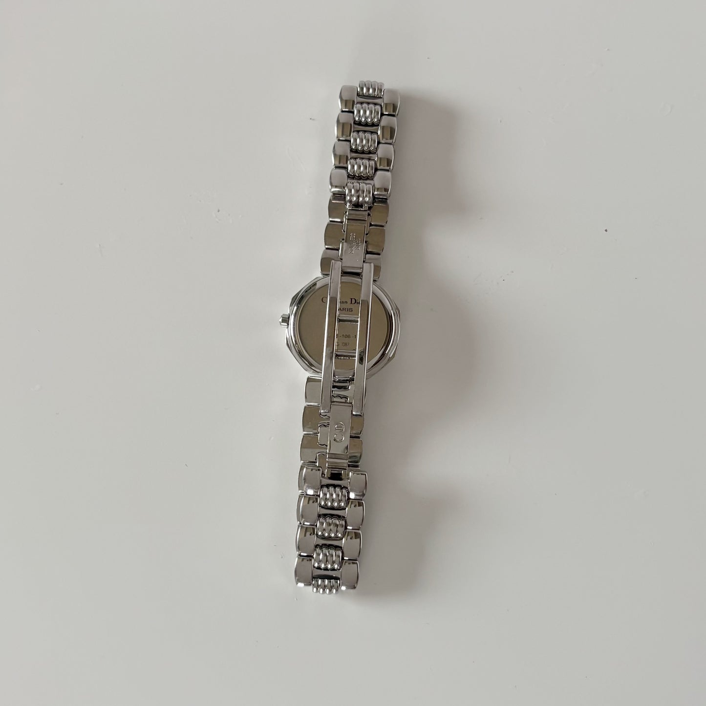 Dior 1990s Octagon Silver Watch