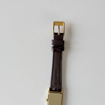 Yves Saint Laurent 1990s Tank Gold Plated Watch
