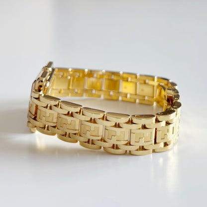 Fendi 1990s Gold Plated Watch Limited Edition (only 2,500 pieces made)