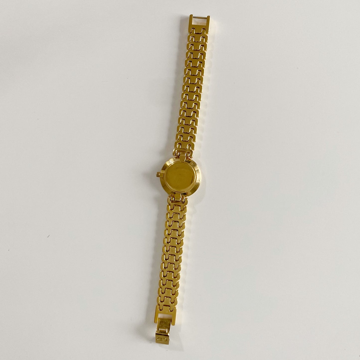 Dior 1990s Seashell Dial Gold Plated Watch
