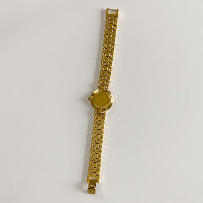 Dior 1990s Seashell Dial Gold Plated Watch