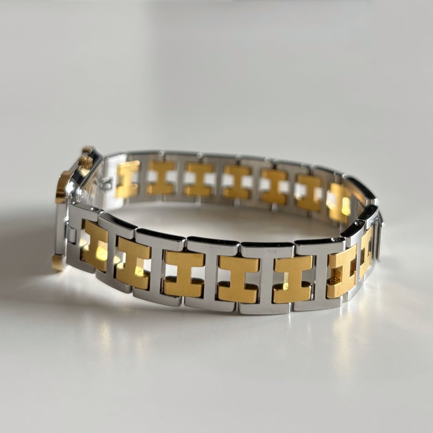 Hermes 1990s Croisier Two Tone Watch